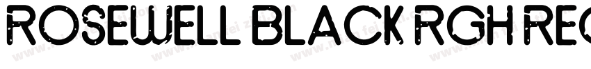 Rosewell Black RGH Regular字体转换